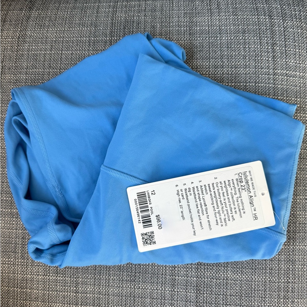 NWT LULULEMON - Align™ High-Rise Crop 23" Leggings - $98 - Size 12